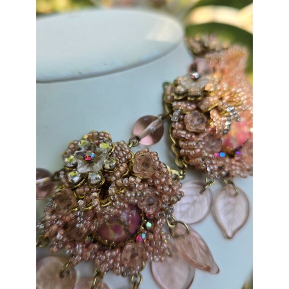 Magical Hard To Find Ian St Gieler For Stanley Hagler Confetti Glass Demi Parure - Picture 3 of 13